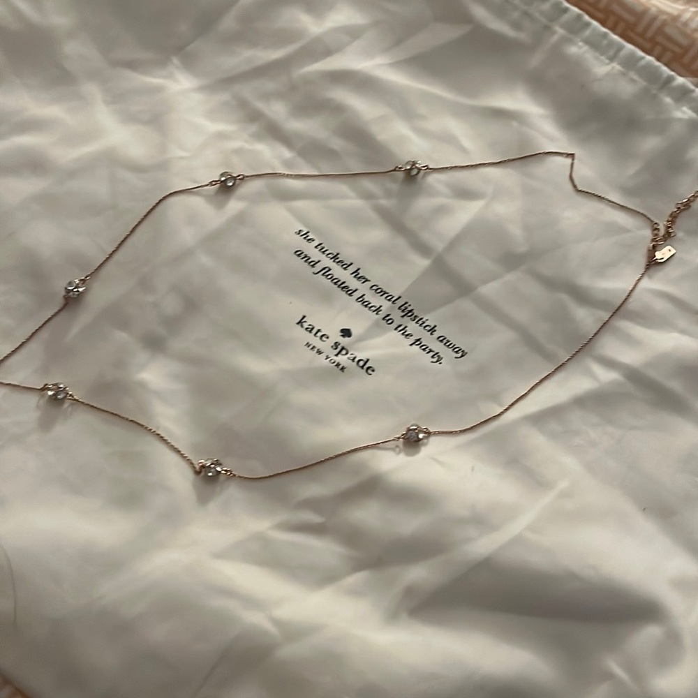 Rose gold Kate spade necklace
